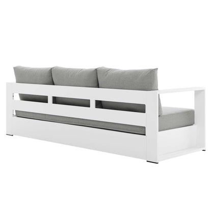 Modway - Tahoe 2-Piece Outdoor Patio Powder-Coated Aluminum Set by Modway  Outdoor Furniture Sofa Sectionals Gray - EEI-5750-WHI-GRY