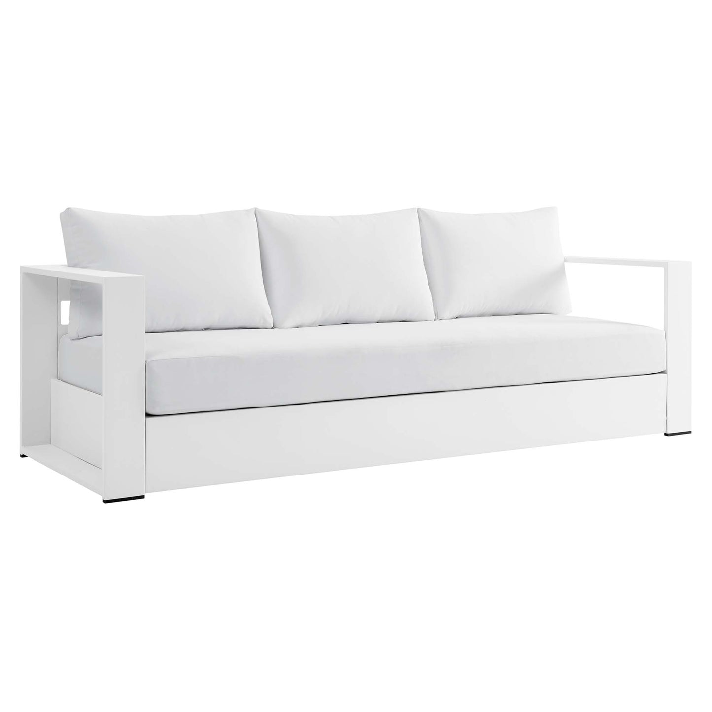 Modway - Tahoe 2-Piece Outdoor Patio Powder-Coated Aluminum Set by Modway  Outdoor Furniture Sofa Sectionals White - EEI-5750-WHI-WHI
