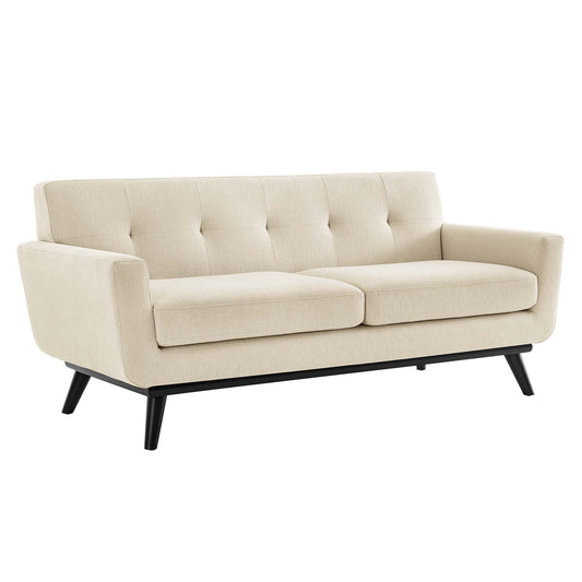 Modway Outlet Engage Herringbone Fabric Loveseat by Modway  Living Room Furniture Beige - EEI-5759-BEI