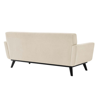 Modway Outlet Engage Herringbone Fabric Loveseat by Modway  Living Room Furniture Beige - EEI-5759-BEI