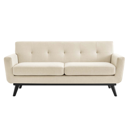 Modway Outlet Engage Herringbone Fabric Loveseat by Modway  Living Room Furniture Beige - EEI-5759-BEI