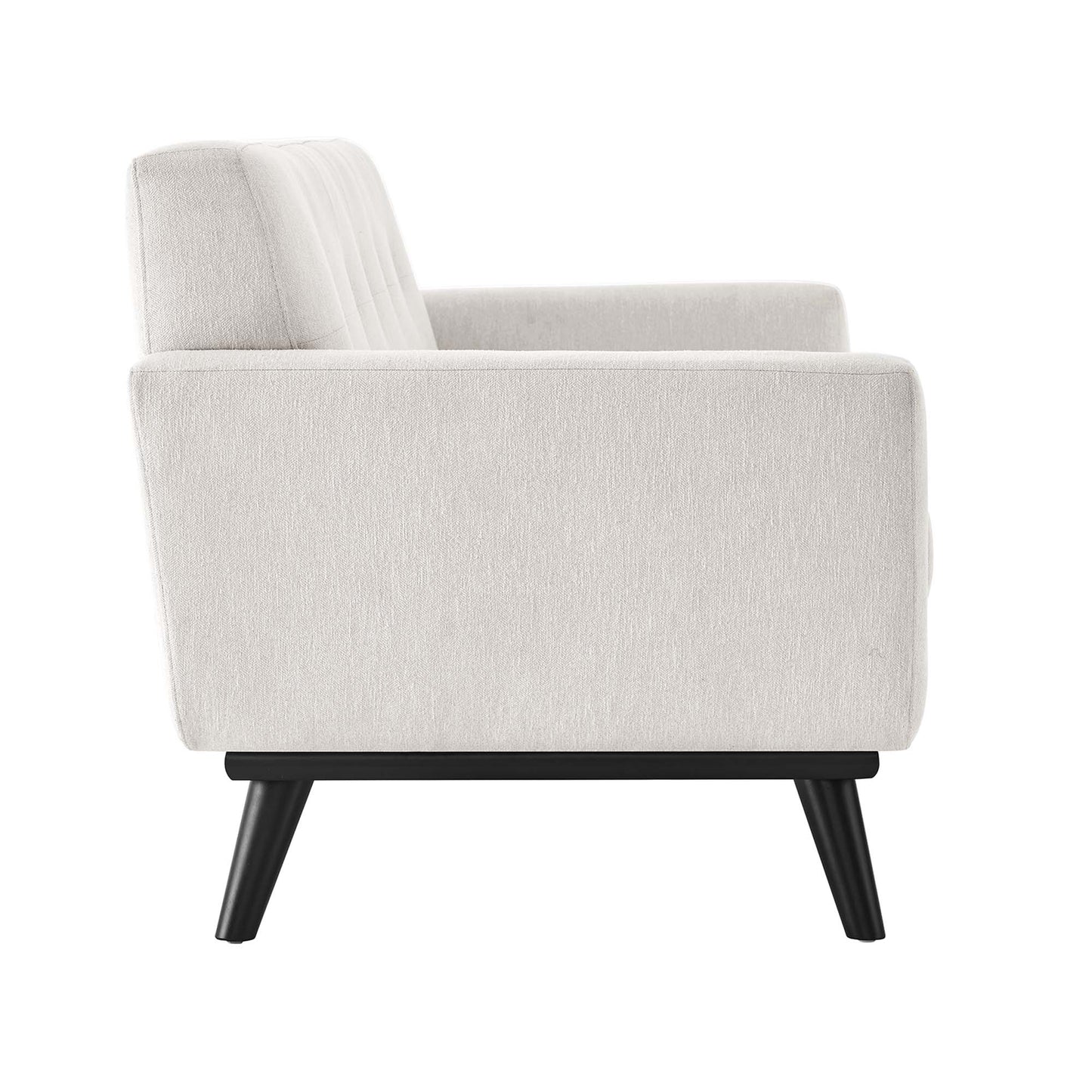 Modway Outlet Engage Herringbone Fabric Loveseat by Modway  Living Room Furniture Ivory - EEI-5759-IVO