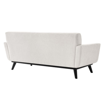 Modway Outlet Engage Herringbone Fabric Loveseat by Modway  Living Room Furniture Ivory - EEI-5759-IVO