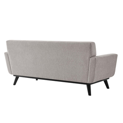 Modway Outlet Engage Herringbone Fabric Loveseat by Modway  Living Room Furniture Light Gray - EEI-5759-LGR