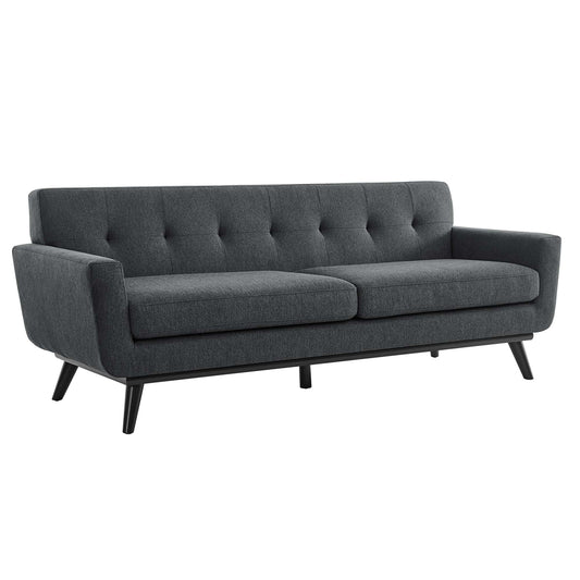 Modway Outlet Engage Herringbone Fabric Sofa by Modway  Living Room Furniture Charcoal - EEI-5760-CHA