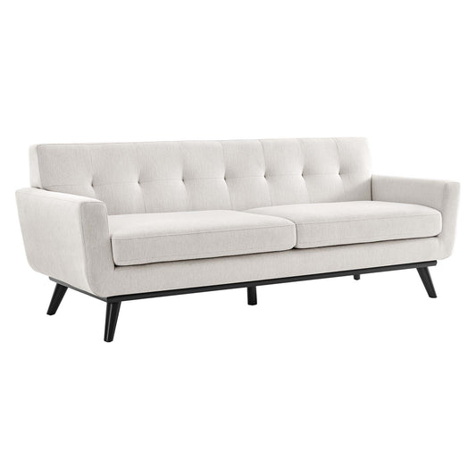 Modway Outlet Engage Herringbone Fabric Sofa by Modway  Living Room Furniture Ivory - EEI-5760-IVO