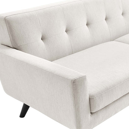 Modway Outlet Engage Herringbone Fabric Sofa by Modway  Living Room Furniture Ivory - EEI-5760-IVO