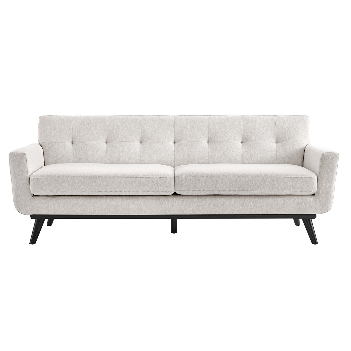 Modway Outlet Engage Herringbone Fabric Sofa by Modway  Living Room Furniture Ivory - EEI-5760-IVO