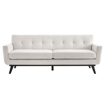Modway Outlet Engage Herringbone Fabric Sofa by Modway  Living Room Furniture Ivory - EEI-5760-IVO