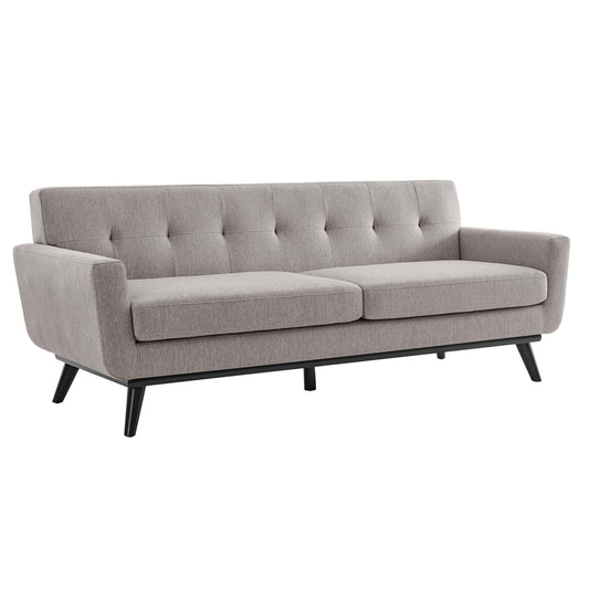 Modway Outlet Engage Herringbone Fabric Sofa by Modway  Living Room Furniture Light Gray - EEI-5760-LGR
