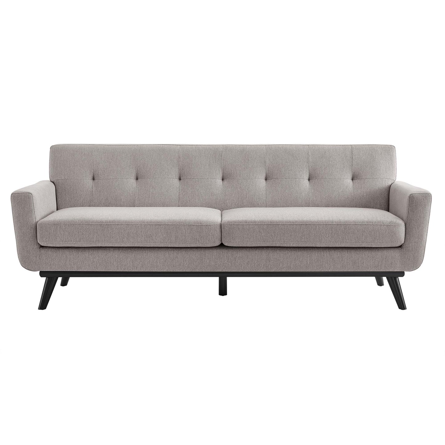 Modway Outlet Engage Herringbone Fabric Sofa by Modway  Living Room Furniture Light Gray - EEI-5760-LGR
