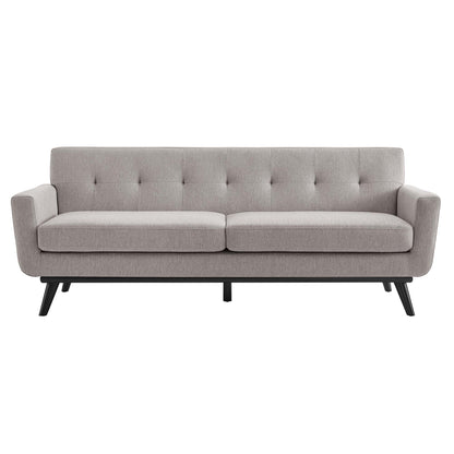 Modway Outlet Engage Herringbone Fabric Sofa by Modway  Living Room Furniture Light Gray - EEI-5760-LGR