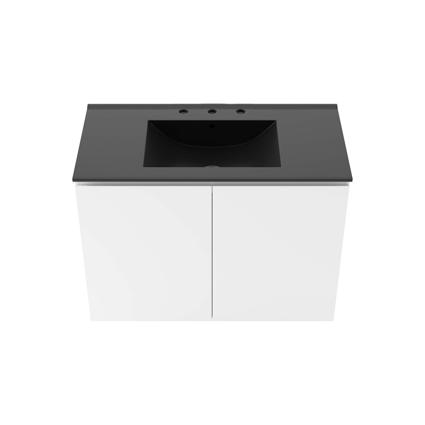Modway Outlet Bryn 36" Wall-Mount Bathroom Vanity by Modway  Bathroom Furniture White Black - EEI-5779-WHI-BLK