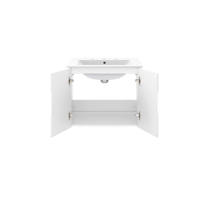 Modway - Vitality 24" Bathroom Vanity by Modway  Bathroom Vanities White - EEI-5782-WHI-WHI