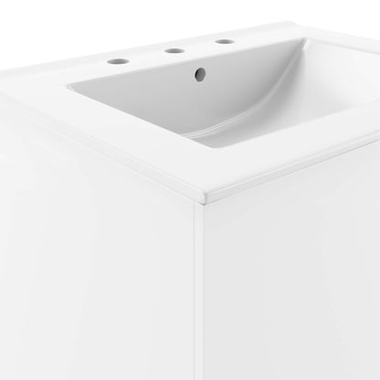 Modway - Vitality 24" Bathroom Vanity by Modway  Bathroom Vanities White - EEI-5782-WHI-WHI