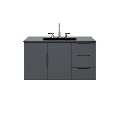 Modway - Vitality 36" Bathroom Vanity by Modway  Bathroom Vanities Black - EEI-5783-GRY-BLK