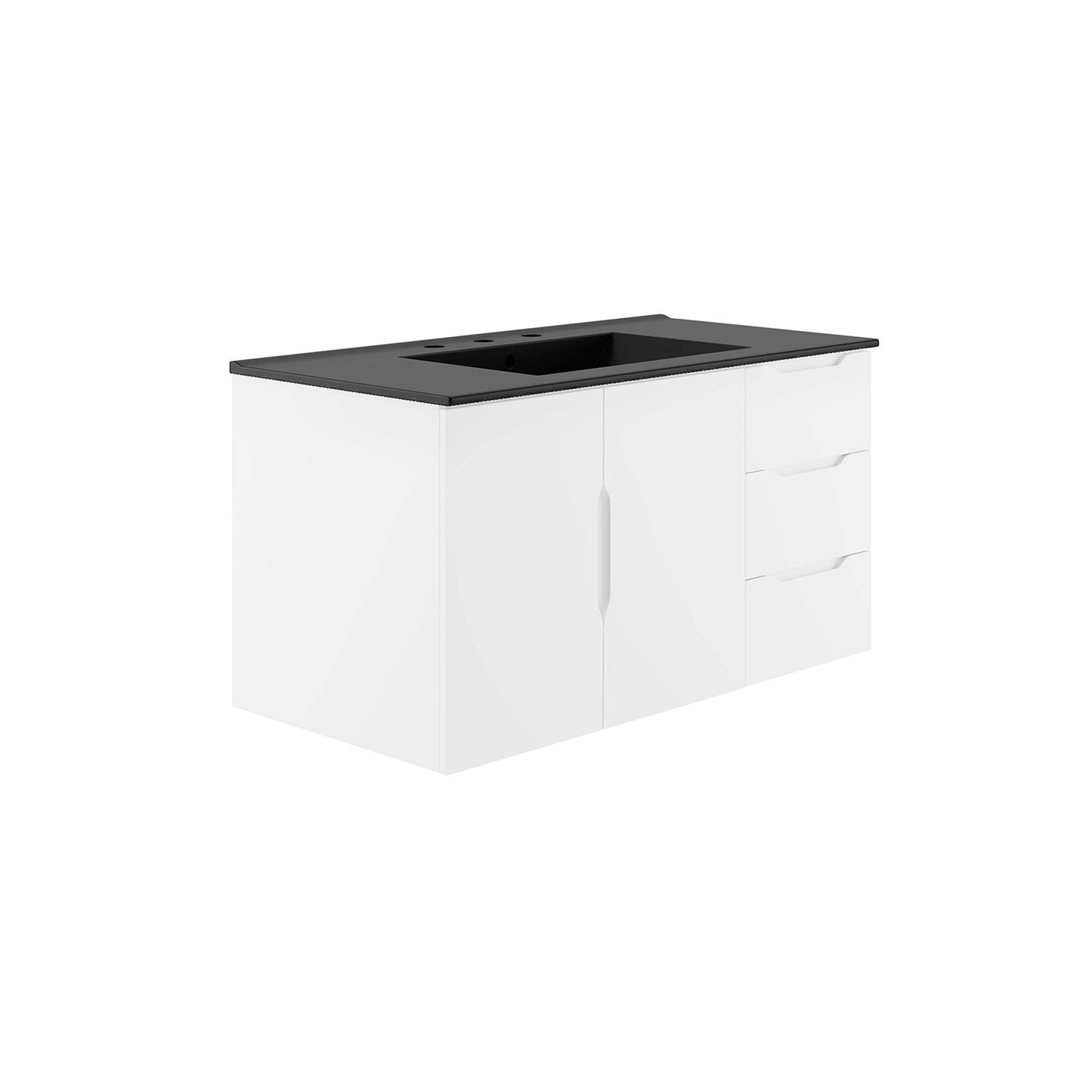 Modway - Vitality 36" Bathroom Vanity by Modway  Bathroom Vanities Black - EEI-5783-WHI-BLK