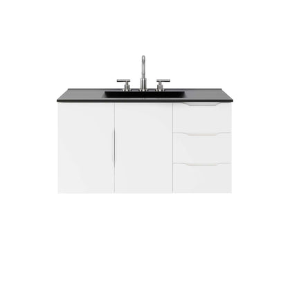 Modway - Vitality 36" Bathroom Vanity by Modway  Bathroom Vanities Black - EEI-5783-WHI-BLK