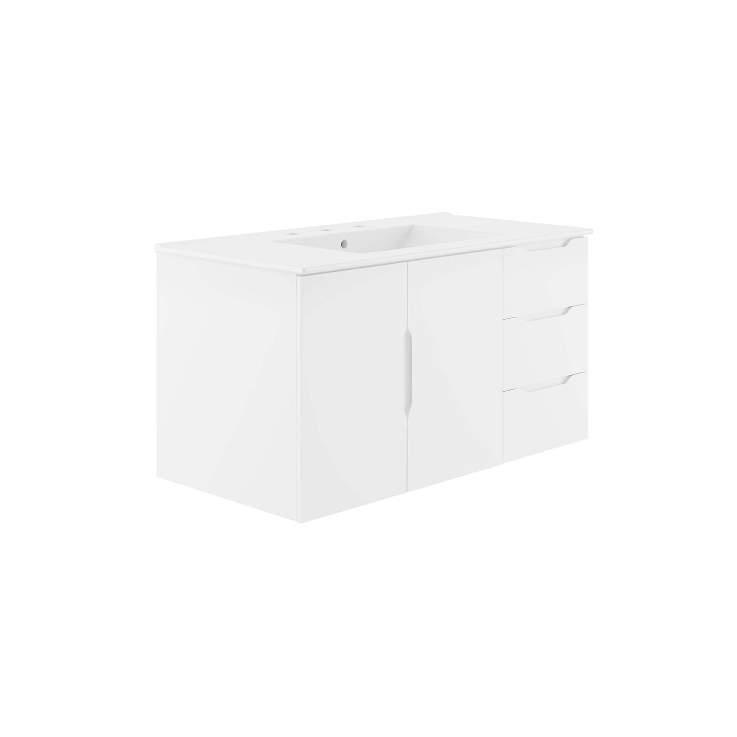 Modway - Vitality 36" Bathroom Vanity by Modway  Bathroom Vanities White - EEI-5783-WHI-WHI