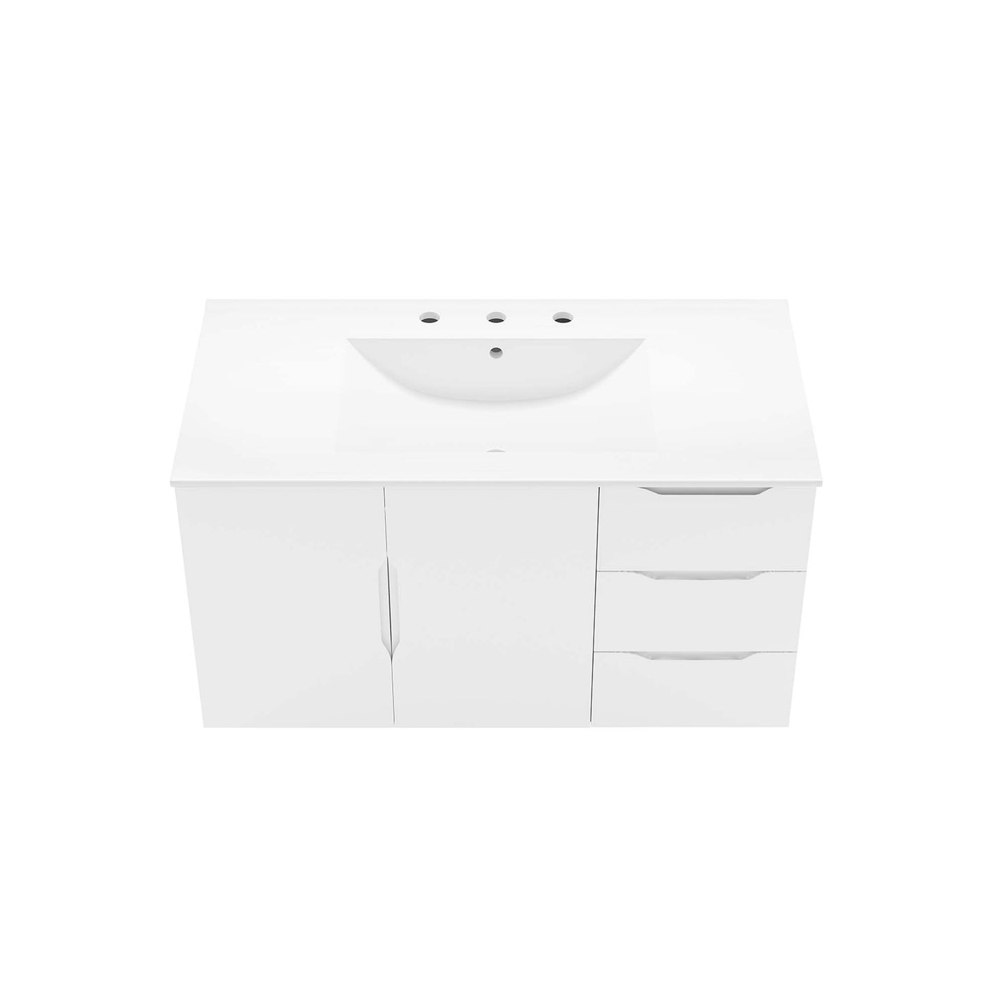 Modway - Vitality 36" Bathroom Vanity by Modway  Bathroom Vanities White - EEI-5783-WHI-WHI