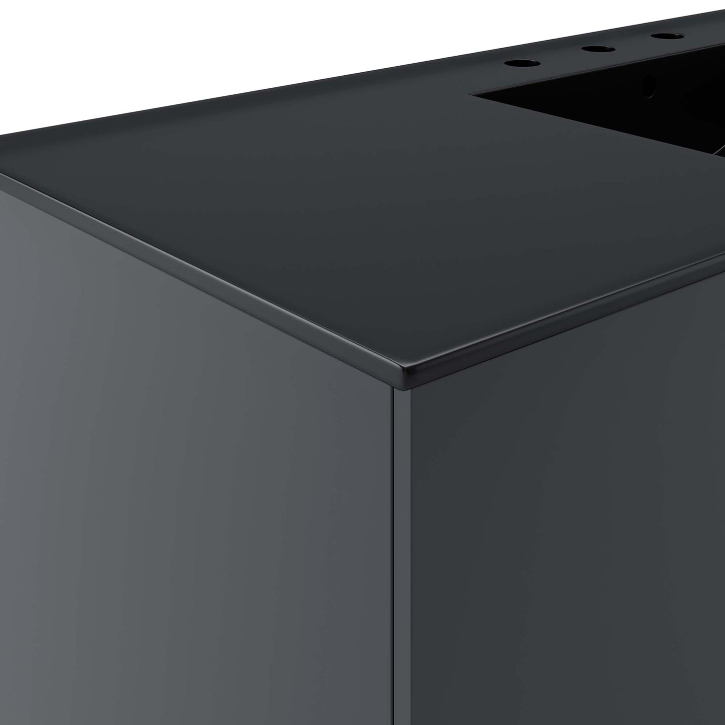 Modway - Vitality 48" Single Sink Bathroom Vanity by Modway  Bathroom Vanities Black - EEI-5784-GRY-BLK