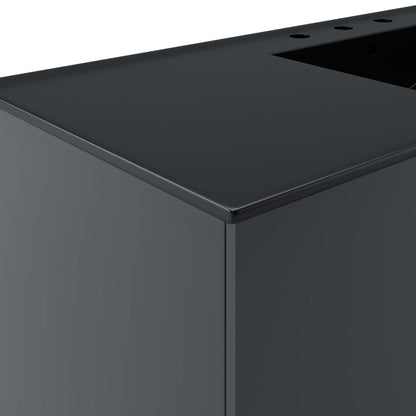 Modway - Vitality 48" Single Sink Bathroom Vanity by Modway  Bathroom Vanities Black - EEI-5784-GRY-BLK