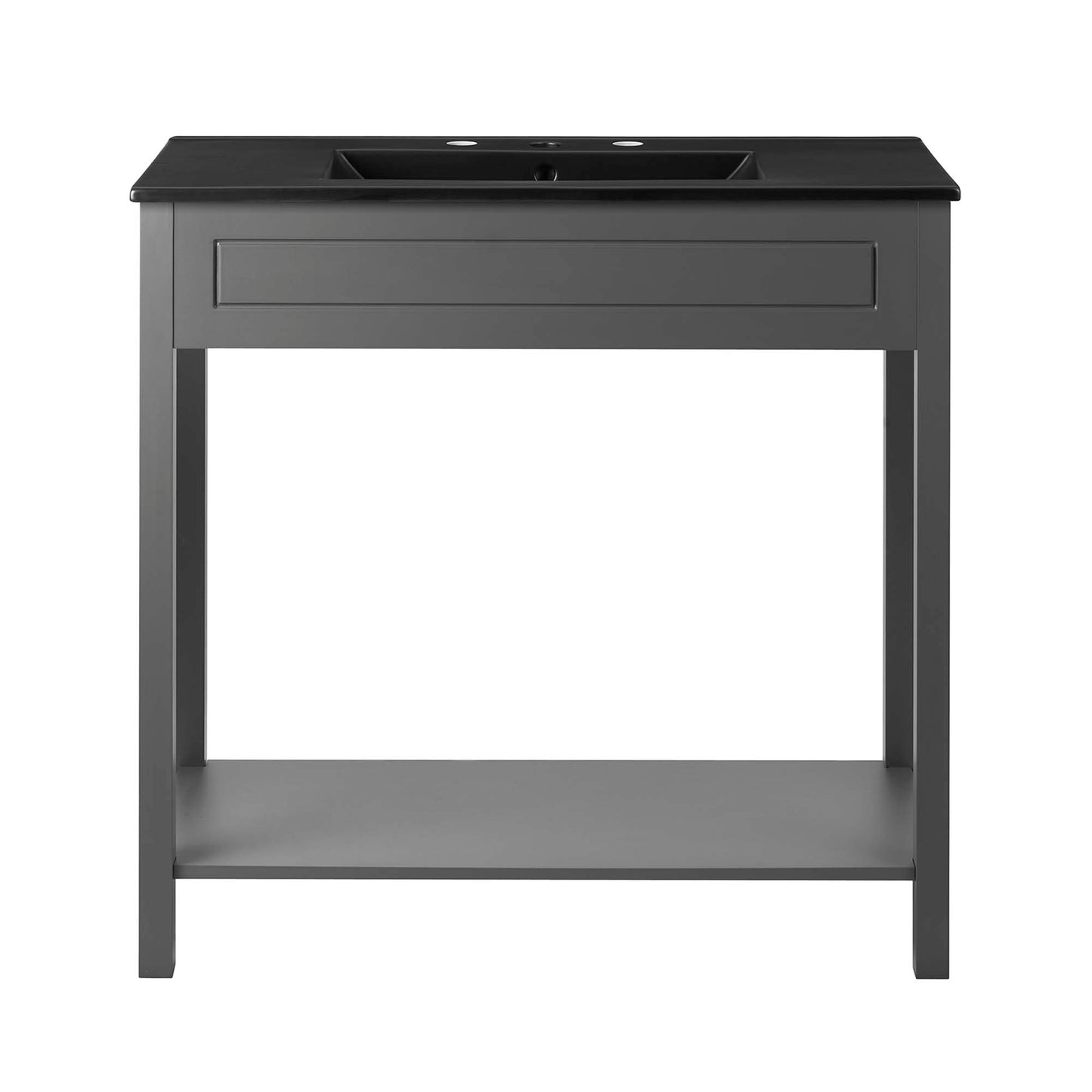 Modway Outlet Altura 36" Bathroom Vanity by Modway  Bathroom Furniture Gray Black - EEI-5799-GRY-BLK