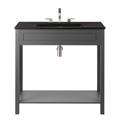 Modway Outlet Altura 36" Bathroom Vanity by Modway  Bathroom Furniture Gray Black - EEI-5799-GRY-BLK