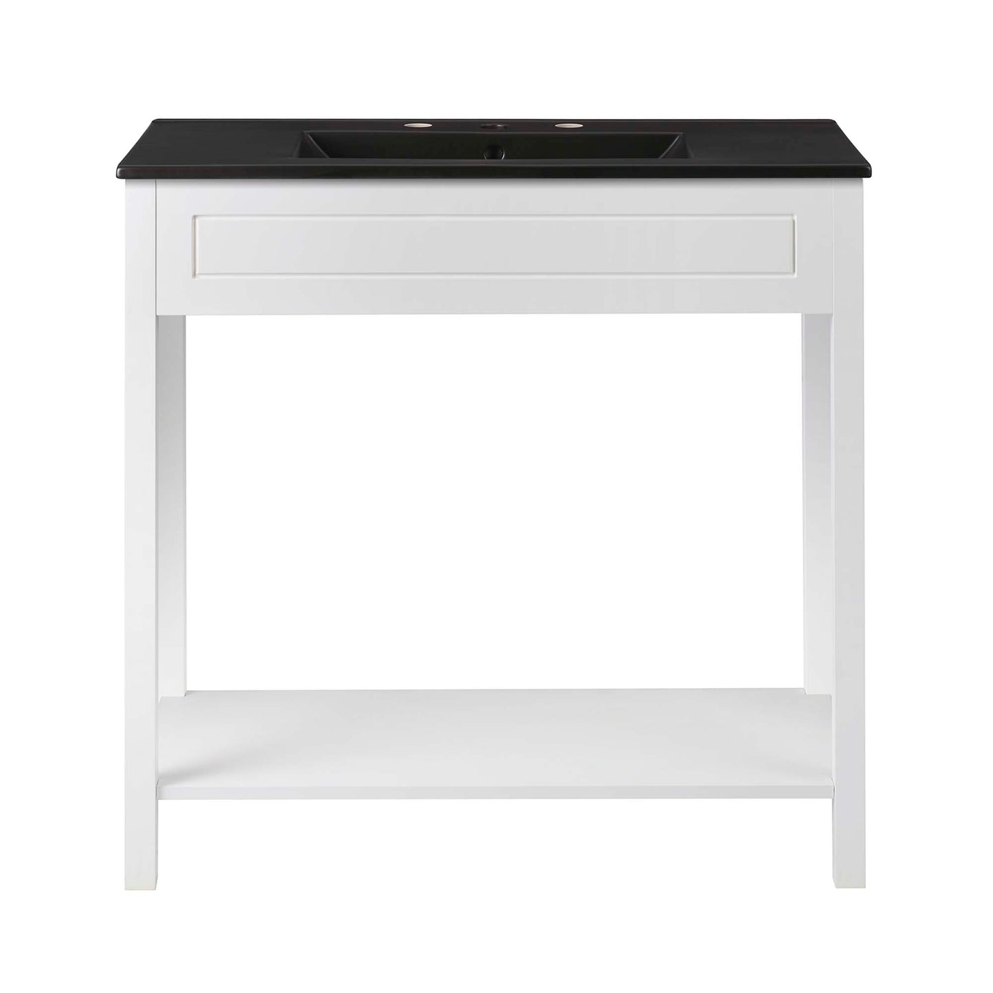 Modway Outlet Altura 36" Bathroom Vanity by Modway  Bathroom Furniture White Black - EEI-5799-WHI-BLK