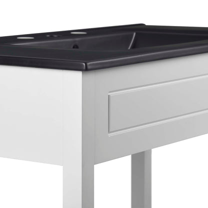 Modway Outlet Altura 36" Bathroom Vanity by Modway  Bathroom Furniture White Black - EEI-5799-WHI-BLK