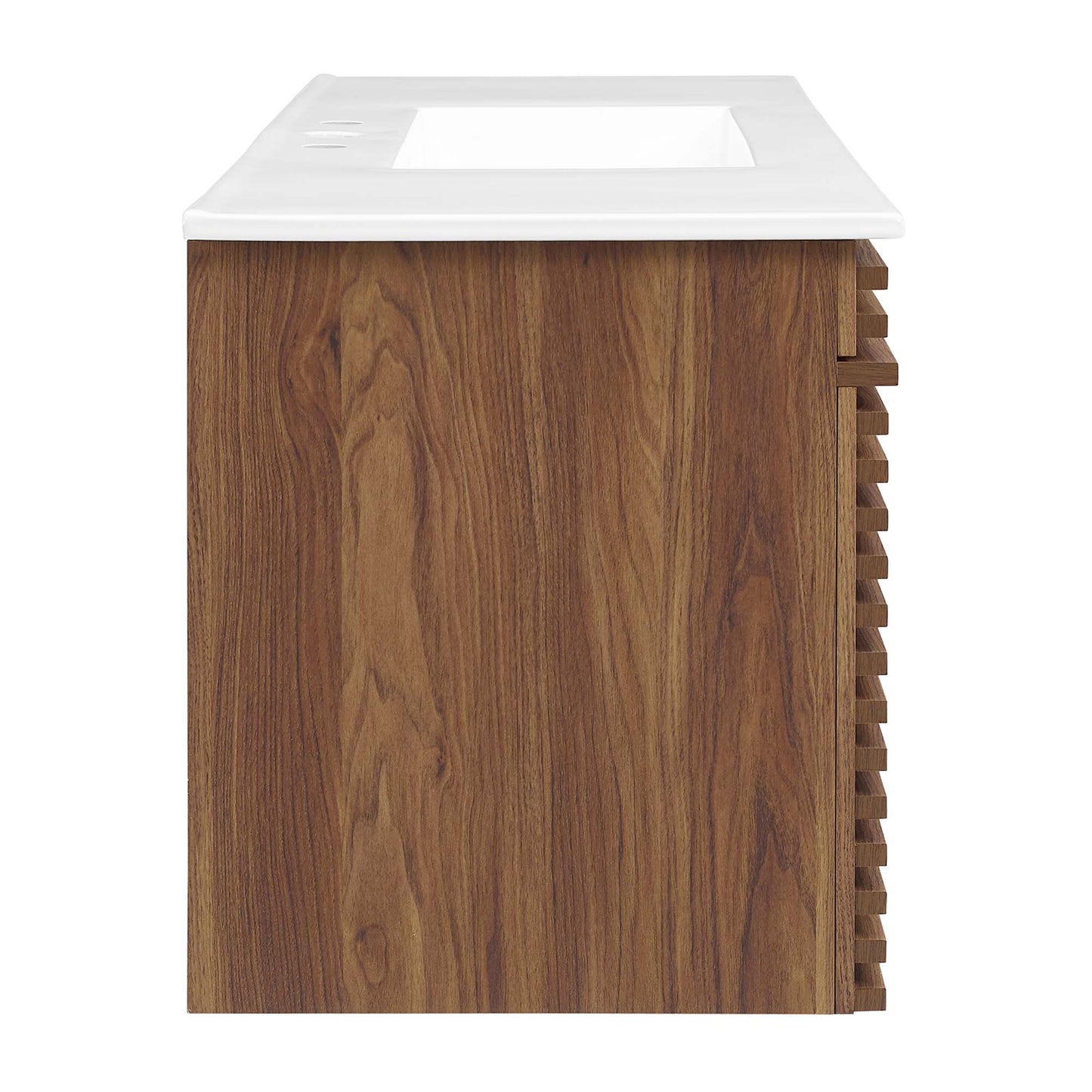 Modway - Render 48" Wall-Mount Bathroom Vanity by Modway  Bathroom Vanities White - EEI-5801-WAL-WHI