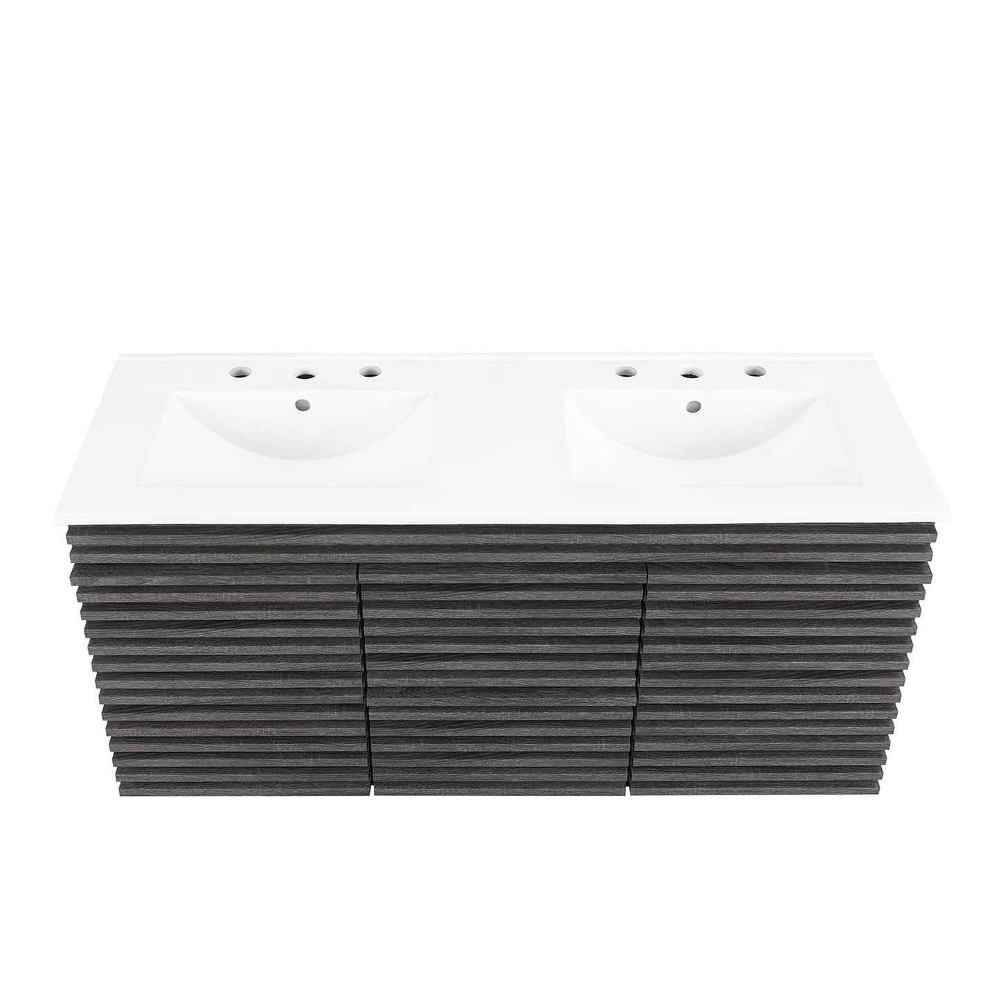 Modway Outlet Render 48" Wall-Mount Bathroom Vanity by Modway  Bathroom Furniture Charcoal White - EEI-5802-CHA-WHI