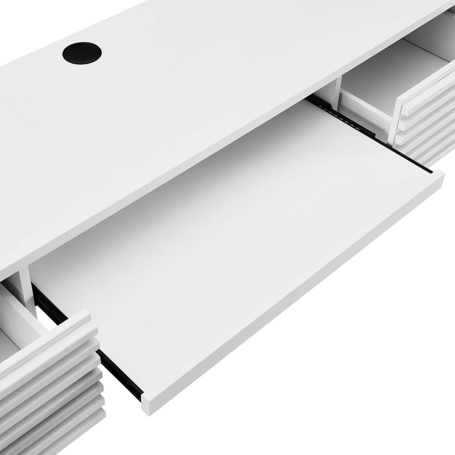 Modway - Render Wall Mount Wood Office Desk by Modway  Office Furniture Computer Desks White - EEI-5865-WHI