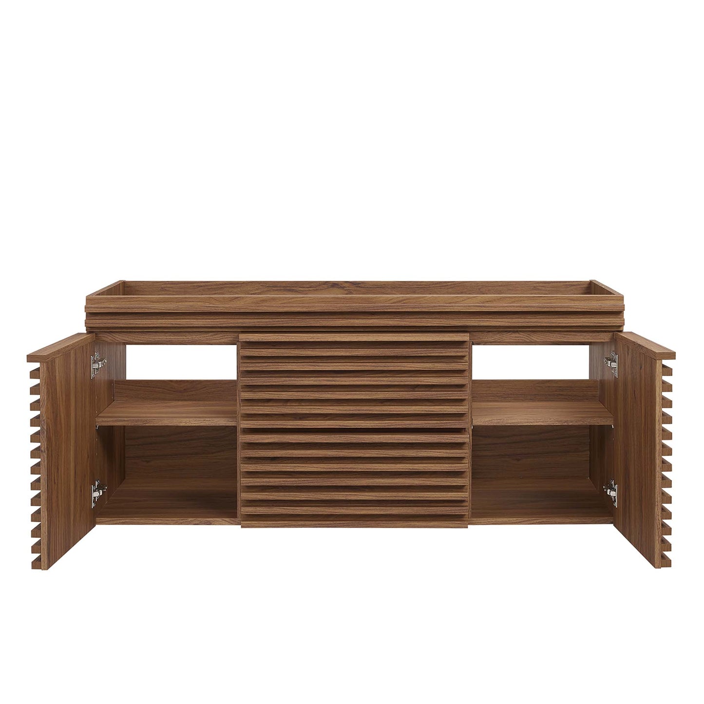 Modway - Render 48" Single Sink Compatible (Not Included) Bathroom Vanity Cabinet by Modway  Bathroom Vanities Brown - EEI-5866-WAL