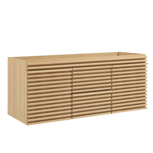 Modway Outlet Render 48" Double Sink Compatible (Not Included) Bathroom Vanity Cabinet by Modway  Bathroom Furniture Oak - EEI-5867-OAK