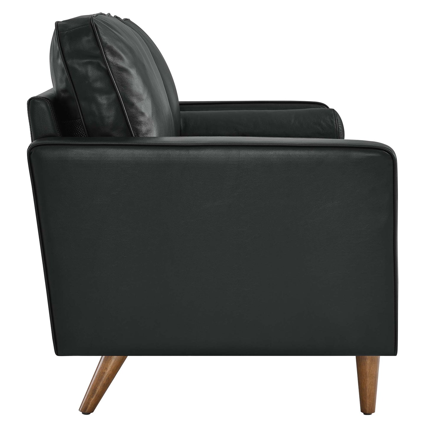 Modway Outlet Valour Leather Loveseat by Modway  Living Room Furniture Black - EEI-5870-BLK