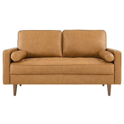 Modway Outlet Valour Leather Loveseat by Modway  Living Room Furniture Tan - EEI-5870-TAN