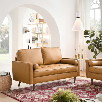 Modway Outlet Valour Leather Loveseat by Modway  Living Room Furniture Tan - EEI-5870-TAN