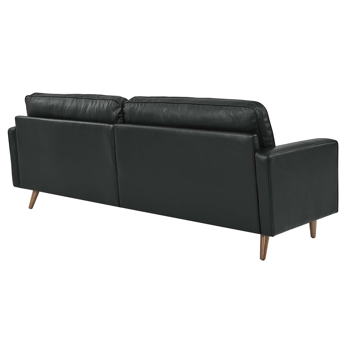 Modway Outlet Valour 88" Leather Sofa by Modway  Living Room Furniture Black - EEI-5871-BLK