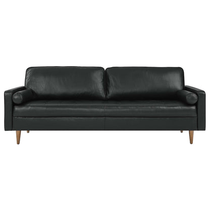 Modway Outlet Valour 88" Leather Sofa by Modway  Living Room Furniture Black - EEI-5871-BLK