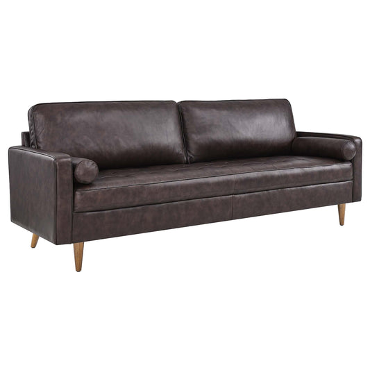 Modway Outlet Valour 88" Leather Sofa by Modway  Living Room Furniture Brown - EEI-5871-BRN