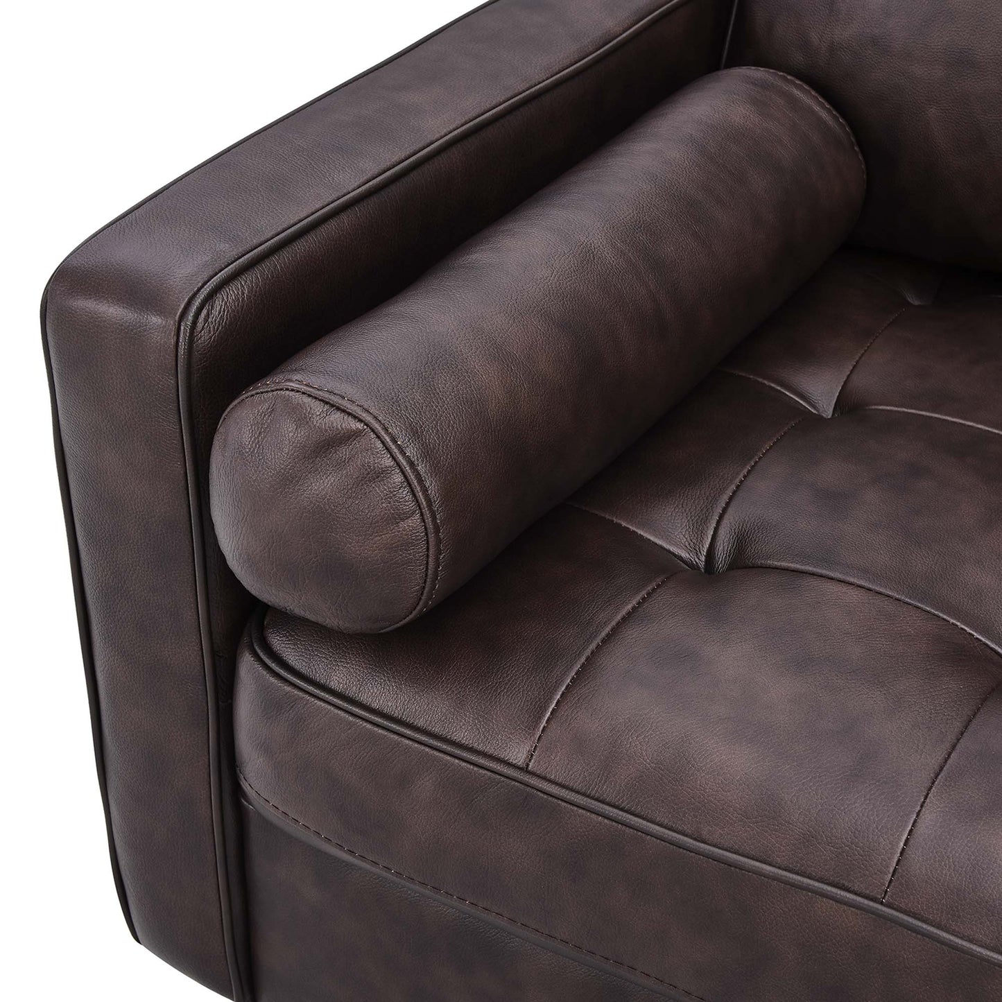 Modway Outlet Valour 88" Leather Sofa by Modway  Living Room Furniture Brown - EEI-5871-BRN