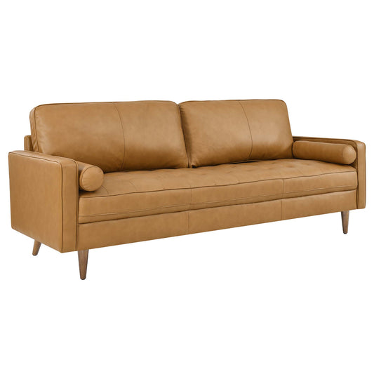Modway Outlet Valour 88" Leather Sofa by Modway  Living Room Furniture Tan - EEI-5871-TAN
