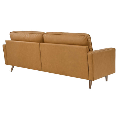 Modway Outlet Valour 88" Leather Sofa by Modway  Living Room Furniture Tan - EEI-5871-TAN
