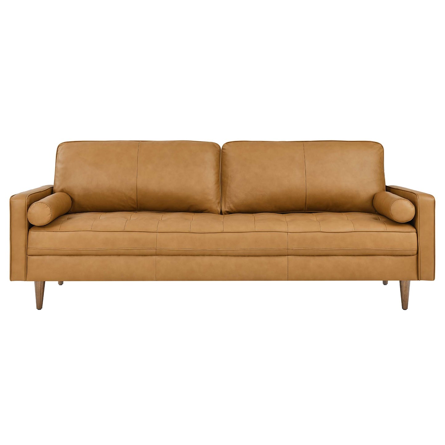 Modway Outlet Valour 88" Leather Sofa by Modway  Living Room Furniture Tan - EEI-5871-TAN