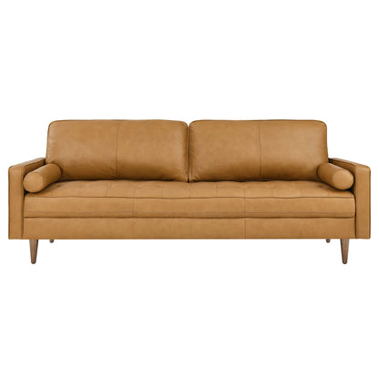Modway Outlet Valour 88" Leather Sofa by Modway  Living Room Furniture Tan - EEI-5871-TAN