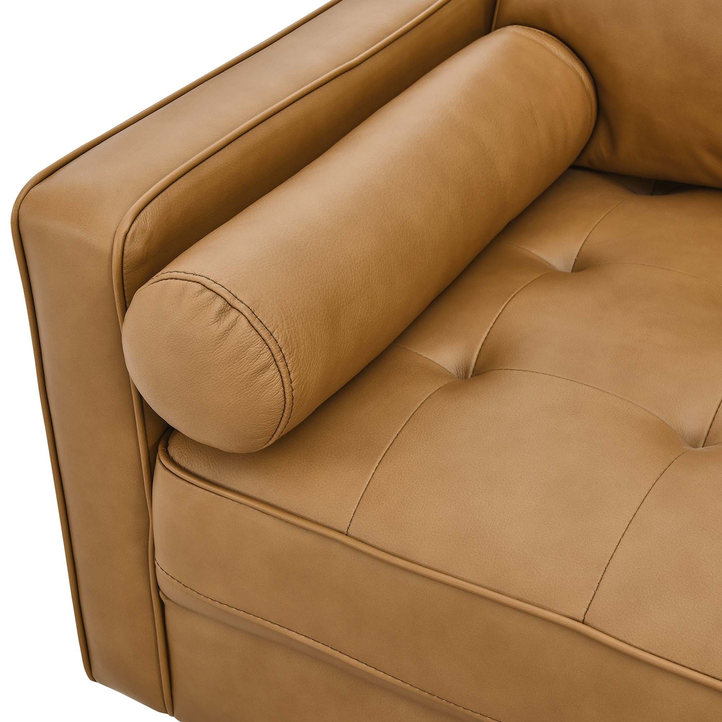 Modway Outlet Valour 88" Leather Sofa by Modway  Living Room Furniture Tan - EEI-5871-TAN