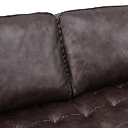 Modway Outlet Valour 98" Leather Sectional Sofa by Modway  Living Room Furniture Brown - EEI-5873-BRN