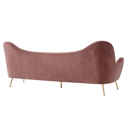 Modway Outlet Cheshire Channel Tufted Performance Velvet Sofa by Modway  Living Room Furniture Dusty Rose - EEI-5874-DUS