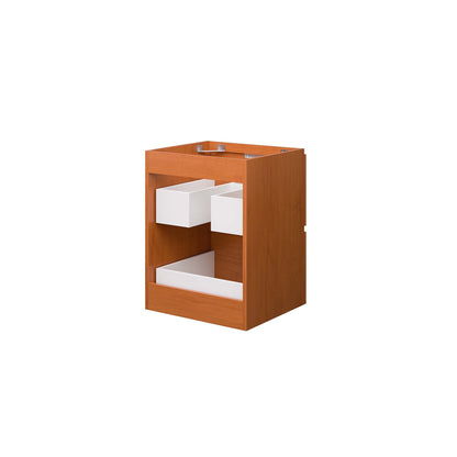 Modway Outlet Scenic 18" Wall-Mount Bathroom Vanity Cabinet (Sink Basin Not Included) by Modway  Bathroom Furniture Cherry Walnut - EEI-5878-CHE